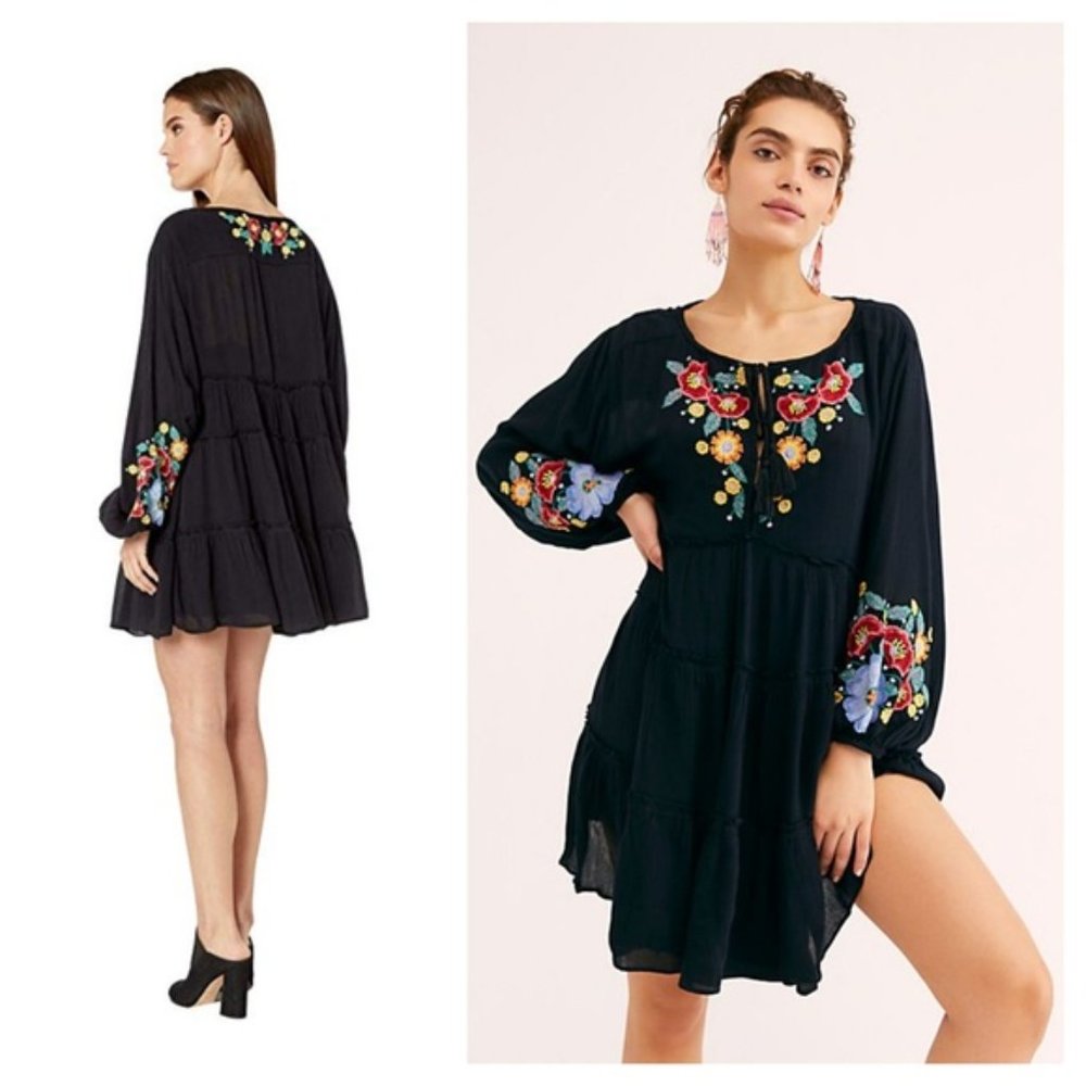 NWT Free people Spell On Your Embroidered Mini Dress - Picture 2 of 9